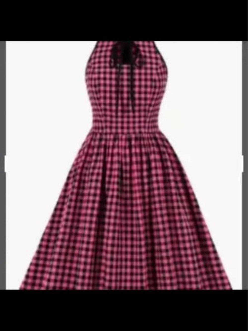 Ladies XXL Checkered Halter style dress NEW 12.00